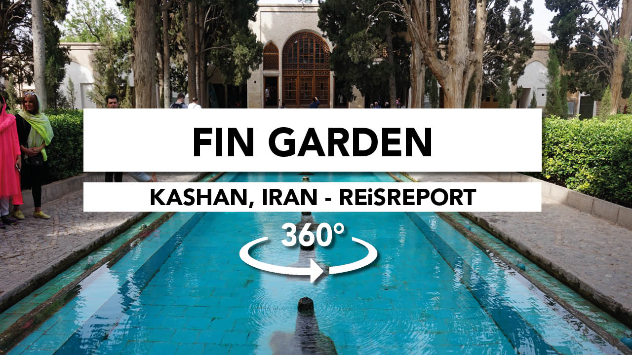 kashan, fin garden video 360 iran