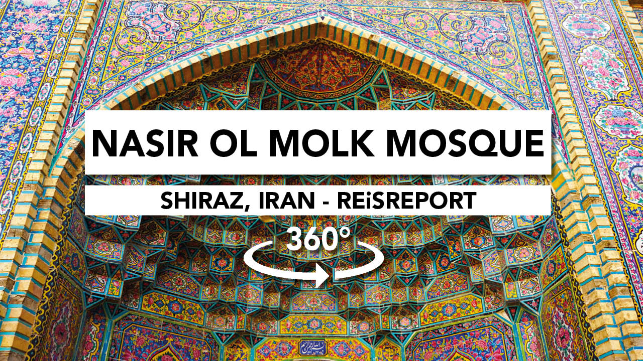 shiraz video, nasir ol molk mosque 360, iran