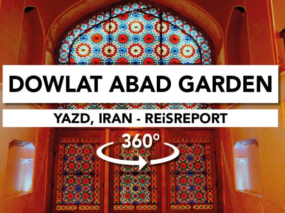 yazd, dowlat abad garden video 360, iran