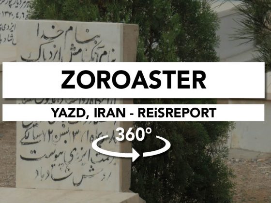 yazd, zoroaster begraafplaats video 360, iran