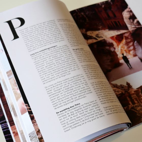 Jordanië reisgids magazine 2022 - luxe uitgave