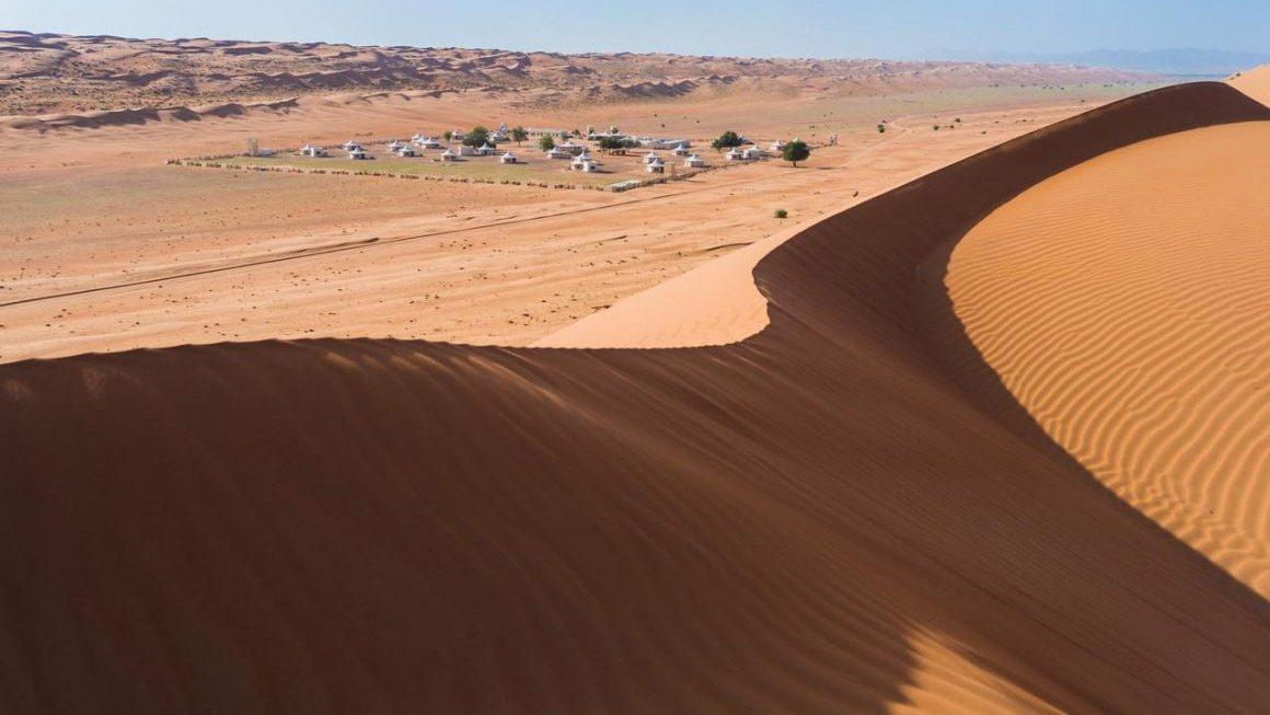 Wahibi Sands woestijn in het noorden, Oman