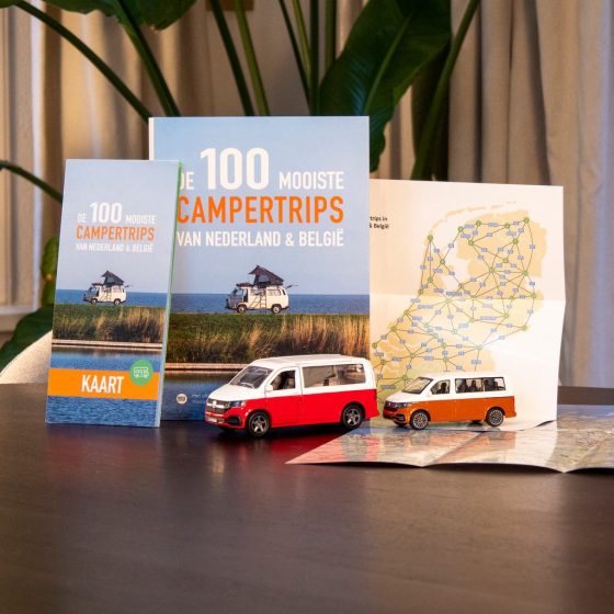Boek + Kaart PAKKET - De 100 mooiste campertrips van Nederland & België